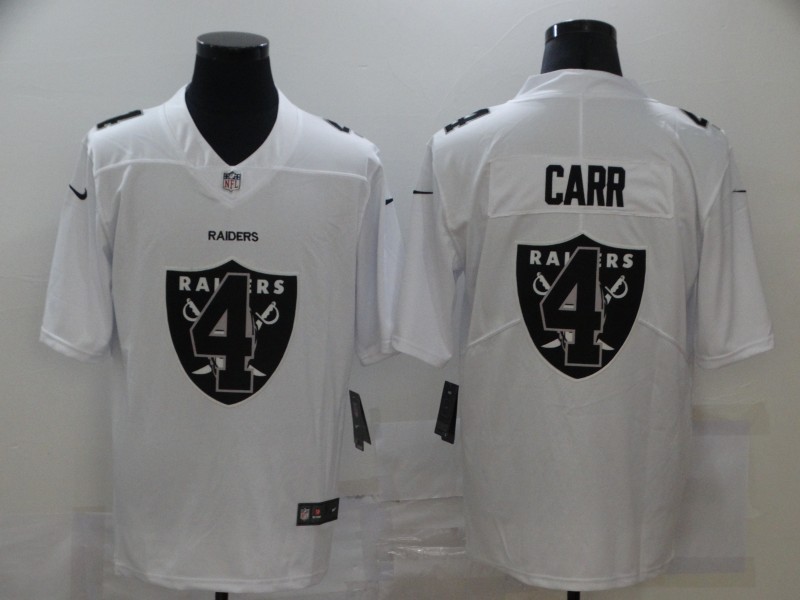 Men's Las Vegas Raiders Derek Carr #4 White Jersey